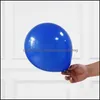 Feestdecoratie 30 stks est donkerblauw latex ballonnen matte pure ronde ballen bruiloft verjaardag decoation benodigdheden glo nerdropeBags500mg dh9cd