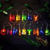 Strings 1.1M 1.3M Happy Birthday Merry Christmas LED Fairy String Lights Holiday Lighting For Party Indoor Decoration Battery