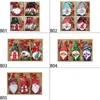 Decorazioni natalizie 912pcs Navidad Year Gift Tree Gnomi Pendenti in legno Ornamenti Natale per la casa Noel 220921