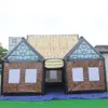 Giant Inflatable irish bar Pub tent log cabin Concession Stands oxford VIP lounge House party station For UK/USA/AU/CA/FR