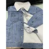 Men's Jackets 2022 Winter&#39;s Men&#39;s Fashion Fleece Thick Pure Color Casual Denim Jacket Male Cotton Slim Vintage Men Coats