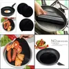 PADS MATS 2PCS Réutilisables Pan de tapis de tapis de tapis de manche de cuisson Wok Pad Cuisine BBQ Tool Round 24 cm Diamètre Drop MXHOME DHDVC