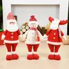 Christmas Decorations Santa Claus Snowman Elf Ornaments Faceless Doll Plush Favor Party Decoration for Home Year 220921