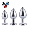 22ss Sex toys Massagers Stainless Steel Attractive Butt Plugs Jewelry Jeweled Anal Plug Metal Anal toys For Women 8T195496829