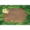 Party Decoration Wooden Board Backdrop Green Leaf Yellow Flower Background Birthday Baby Shower Wedding Po Booth Studio Pro Bdesports Dhwdl