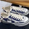 XVESSELE/STAPSEL TAMY BUTY WU Jianhao's Blue Low Top Wewnątrz Wzniesione grube płótno wulkanizowane dla mężczyzn i kobiet YJH1