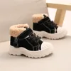 Boots Children Warm Short Winter Boys Plus Thicken Velvet Cotton Shoes Girls Waterproof Snow Baby Infant Botas 220921