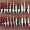 Kerstversiering Gebreide Pop Met Snorhaar Feest Kabouters Hanger 6x17cm Kerstman Boom Hanger Thuis Feestcadeaus Voor Familie Vrienden A12