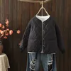 Abrigo de talla grande para mujer, ropa de abrigo, Parka, chaqueta acolchada de otoño e invierno, abrigo acolchado ligero de manga larga informal 220922