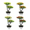 Decorazione per feste Ornamenti Albero da frutto artificiale Simulazione Pianta Bonsai Artigianato Alberi finti Schiuma plastica Mini paesaggistica incolore