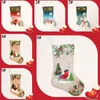 Christmas Tree Decoration Stocking Christmas Santa Claus Gift Sock Kids Candy Present Storage Bags Xmas Party Hanging Stockings TH0399