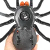 2CHS Remote Control Spider Animal Toys Tarantula Simulation Red Infrared RC Creepy Led Eyes