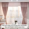 Gardin gardiner moderna minimalistiska broderier för vardagsrum och franska fönster i sovrummet