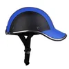 Cycling helmen motorfiets fietsen half open gezicht helm honkbal pet schuim gevulde pu hoed vizier veiligheid helm voor outdoor sport klimmen honkbal T220921