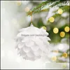 Party Decoration Christmas Decorative Ball Exquisite Petal Hanging Ornament For Home Mall Xmas Tree Pendantparty Drop Del Packing2010 Dh3Ed