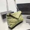 Designer Shoulder Bags Womens Fashion Soft Cloud Crossbody Bag Winter Leather Chain Handbags Elegant Lady Shopping Bags Wallets Purse 27cm