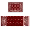 Tapis 2pcs / Set Tapis de cuisine antidérapant Paillasson Bandana Motif Tapis de sol Couloir Portch Tapis Tapis de porte intérieure