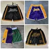 Heren shorts 2021 Team Basketball Korte stadsversie Gewoon Don Bear Sport Shorts Hip Pop Pant met Pocket Zipper Sweatpants Purple White Black Blue Yellow