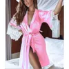 Women's Sleepwear Women Sexy Bra Set Ladies Lace Comfortable Polyester Underwear Tops Briefs Sets Lenceria Biquini Vs Pyjama