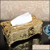 Tissue Boxes Napkins Luxury European Style Acrylic Box Ktv Handkerchief Toilet Paper Holder Drop Ship Delivery 2021 Home G Yydhhome Dhtmg