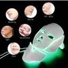 Dispositivos de cuidados de rosto pescoço 7 cores máscara de luz LED com rejuvenescimento do pesco