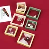 Colorful PE Film Jewelry Storage Box Ring Bracelet Travel Jewellery Case 3D Floating Frame Dustproof Display Boxes Holder