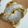 Cluster Ringe GODKI Crossover Luxus Statement Stapelbarer Ring für Frauen Hochzeit Kubikzircon Verlobung Dubai Punk Braut Top Fingerringe 220921