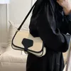 Вечерние сумки 2022 Корейские женщины -подмышечные черные коричневые мешки с поперечным телом элегантная леди кожаная сумка для мессенджера и кошелек