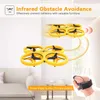 Simulatorer UFO RC Mini Quadcopter Induktion Drone Smart Watch Remote Sensing Gest Aircraft Hand Control Drone Altitude Håll barnen