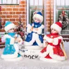 Christmas Decorations 30cm Christmas Decoration Girl Dolls Sing and Dance Plush Characters Kids Toys Birthday Gifts For Xmas Home Year Ornaments 220921