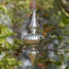 Dekoracja imprezowa 2PCS/PAKIET Różne kształt Wewnętrzne srebrne rzemieślnicze w paski szklany wisiorek choinki wiszący dekoracyjny prezent znajomy