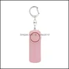 Keychains 120Db Self Defense Charm Anti-Rape Device Dual Speakers Loud Alarm Alert Attack Panic Safety Personal Security Dhseller2010 Dhqlf