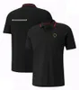 F1 Team Revers Poloshirts Formule 1-coureurs Racing T-shirts Korte mouwen Autofans Zomer Ademende oversized T-shirts Herentruien