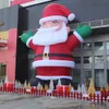 J￤tte uppbl￥sbar juldekoration Santa Claus Balloon Standing Model med fl￤kt f￶r Xmas utomhussk￤rm