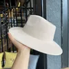 Berets Vriginer Women Winter Hat Fedoras Big Wide Brim Panama Classic Jazz Men Caps Cowboy Cowgirl твердая искусственная шерсть война