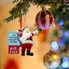 Nuevo Gas 2022 Santa Claus árbol de Navidad decoración resina gasolina signo habitación decoración adornos colgante entrega rápida