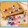 Anneaux de langue 100Pcs / Lot Bijoux de corps Mode Couleurs mélangées Langue Anneaux de langue Barres Barbell Piercing C3 Drop Delivery 2021 Dhseller2010 Dhnka