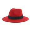 Boinas chapéus femininos chapéus para homens fedora vestido de banda sólida casamento decorar panamá jazz cáps de inverno pamela y toques para bodas