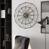 Orologi da parete 50cm Retro Nordic Type Iron Art Large Silent Hanging Clock Mute Hanger Home Living Room Bedroom Decor CNIM