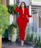 Women's Two Piece Pants Women Winter set Tracksuit Full Sleeve Ruffles Blazers Suit Set Office Lady business wear uniform GL610 220922