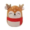 20 cm schattige pluche poppen Santa Claus Elk Snowman Mushroom Bird Soft Dood Pillow Children Christmas Toy C30