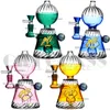 7,3 inch Glas Bong Monster Ball Hookah Rigs Dab Rig 14 mm gewricht Rookwaterpijpen Turbine Percolator Assorteerde kleur Glass Bongs