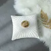 Pillow 30x30cm Luxury Ceramic Incense Burner Square Color Rhinestones Flower Pattern Decorative Home Decor