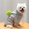 Dog Apparel With Ball Cartoon Sweater Dogs Cat Pet Autumn and Winter Clothes Pet Supplies