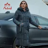 Mujeres S Tallas grandes Abrigos Abrigos Astrid Abrigo de invierno Mujeres Largo Cálido Parka Plaid Moda Chaqueta gruesa Tamaño con capucha Ropa femenina 9546 220922