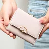 Carteras de moda para mujer, monedero pequeño multifunción de alta calidad, diseño corto, moneda de tres pliegues