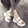 Sandaler SoOneeya Platform Kvinnor 2022 Fashion Summer Leather Buckle Women Thick Soled Beach Sandal Casual Chunky Woman Shoes