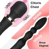 22ss Sex Toy Massager Powerful Dildo Vibrator Female Av Wand Clitoris Stimulator G-spot Anal Bead Dual Motor Plug Toys for Men Women