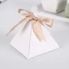 Emballage Cadeau 2550 pcs Triangle Marbrure Chocolat Boîte De Bonbons Cadeaux Baby Shower Emballage Anniversaire Fête De Noël Faveur De Mariage Décoration 220921