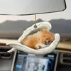 Decorazioni d'interni Accessori automobilistici appesi ornamenti per l'angelo addormentato Modello acrilico vetrina per auto sospese cani a ciondoli a casa d0r2
